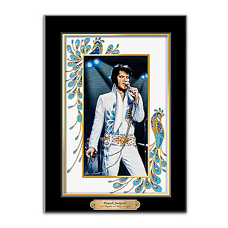 Elvis Presley Canvas Print Wall Decor: Peacock Perfection