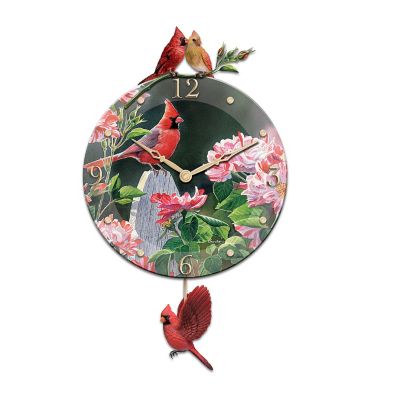 Cardinal Serenade Glass Wall Clock