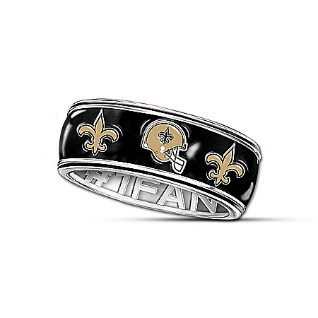 NFL New Orleans Saints Spinning Ring: #1 Fan