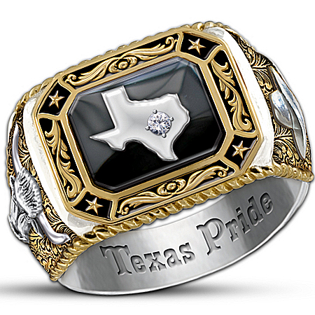 Spirit Of Texas Diamond Mens Ring
