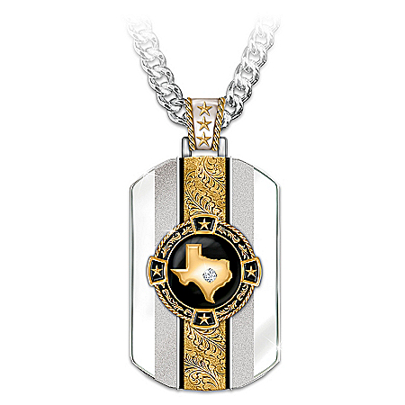 Texas Pride 24K Gold-Plated Pendant Necklace