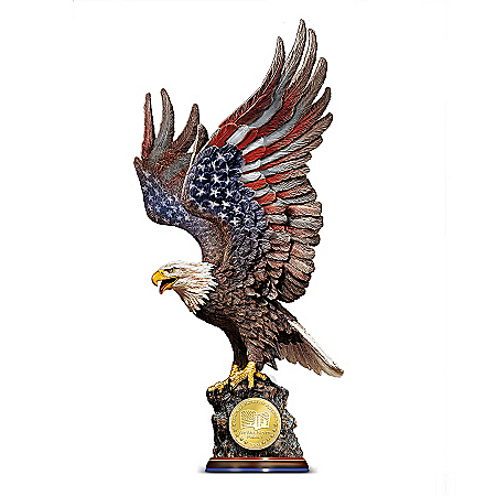 We Will Never Forget: Patriotic Eagle Sculpture Commemorating 9/11/2001