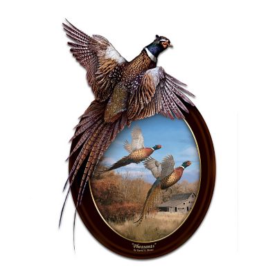 Pheasants In Flight Wall Decor