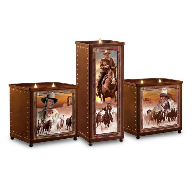 John Wayne Tealight Candleholder Set: American Legend