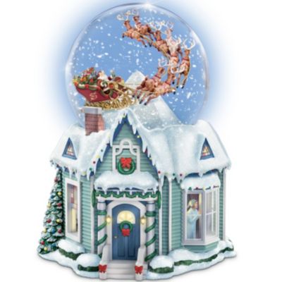 Thomas Kinkade The Night Before Christmas Snowglobe