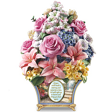 Thomas Kinkade Remembrance Sculpture: Bouquet Of Memories