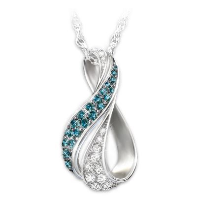 Women's Necklace: Cascade Of Beauty Diamond Pendant Necklace