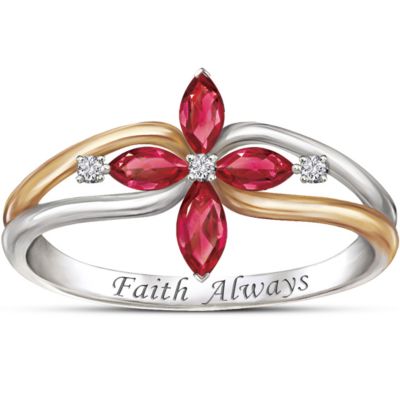 The Trinity Ruby And Diamond Ring