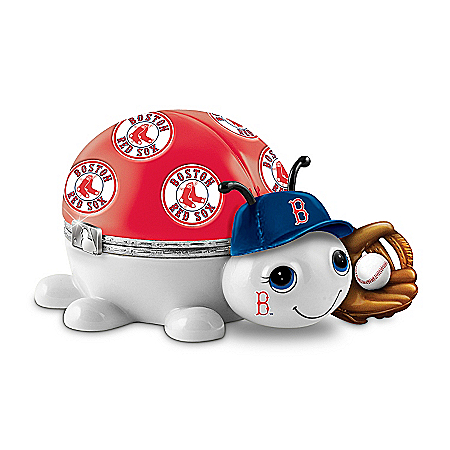 MLB Boston Red Sox Love Bug Heirloom Porcelain Music Box