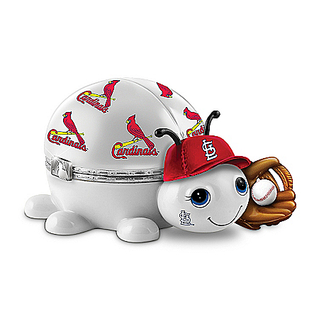 MLB St. Louis Cardinals Love Bug Heirloom Porcelain Music Box
