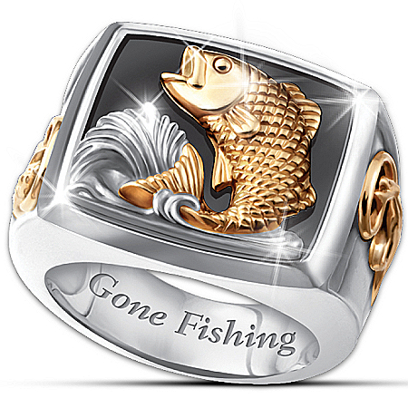 Men's Ring: Gone Fishing Ring