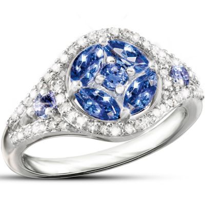 Tanzanite And Diamond Ring: Exotic Beauty