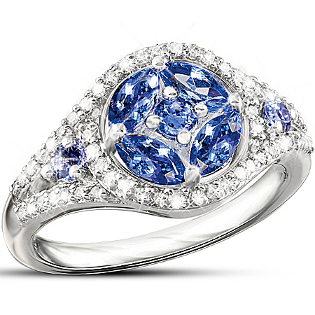 Tanzanite And Diamond Ring: Exotic Beauty