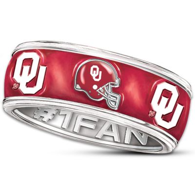 The University Of Oklahoma Sooners #1 Fan Spinning Ring