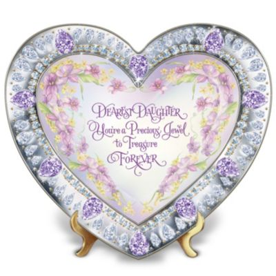 Daughter, You're My Heart's Treasure Heirloom Porcelain Collector Plate