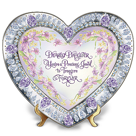Daughter, You're My Heart's Treasure Heirloom Porcelain Collector Plate