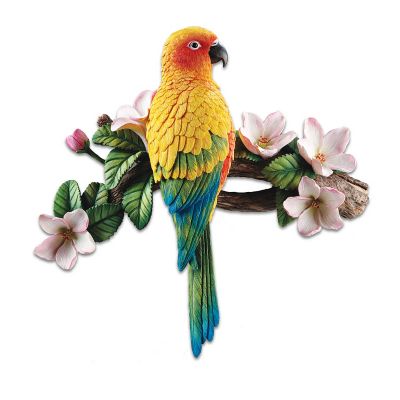 Sun Parakeet Wall Sculpture