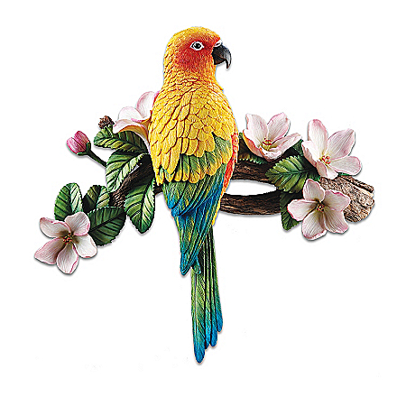 Sun Parakeet Wall Sculpture