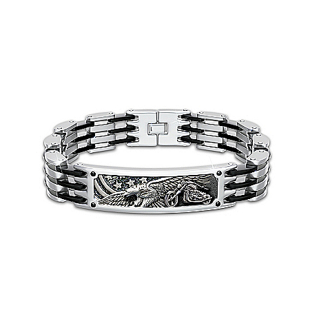 Men's Bracelet: Born To Ride Men's Motorcycle Bracelet