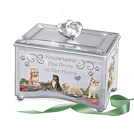 Purr-fect Reflections Of Love Kitten Lovers Music Box