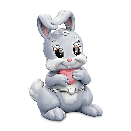 Daughter, Some-Bunny Loves You Limoges-Style Porcelain Music Box