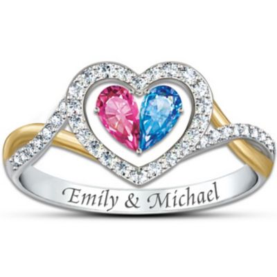 Tender Hearts Personalized Ring