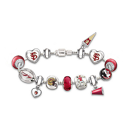 Women's Bracelet: Go Seminoles #1 Fan Charm Bracelet