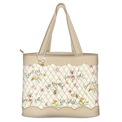 Bee Art Tote Bag: Just Bee