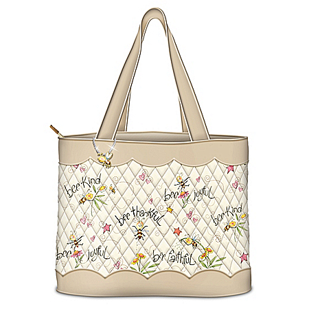 Bee Art Tote Bag: Just Bee