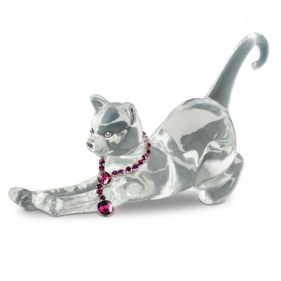 Ruby Feline Figurine