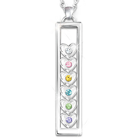Personalized Birthstone Pendant Necklace: A Mother's Joy