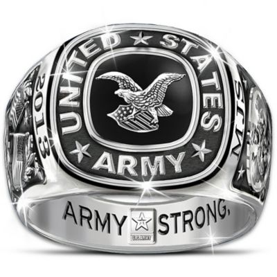 Men's Ring: Army Pride Personalized Ring