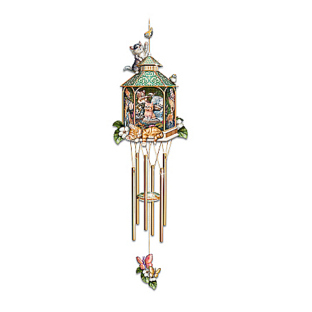 Kitten Indoor Chime Hanging Sculpture: Purr-fect Melodies