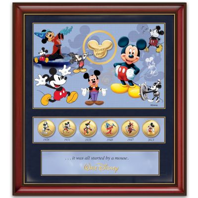 85th Anniversary Wall Decor: Disney Mickey Mouse Commemorative Print