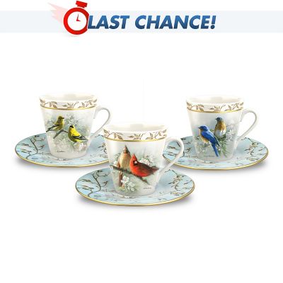 Feathered Friends Teacup & Saucer Set