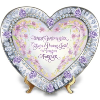 Granddaughter, You're My Heart's Treasure Heirloom Porcelain Collector Plate