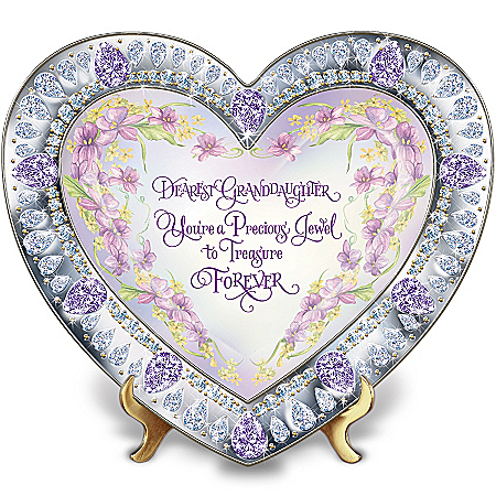 Granddaughter, You're My Heart's Treasure Heirloom Porcelain Collector Plate