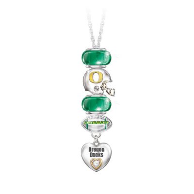 Go Ducks! #1 Fan Charm Necklace