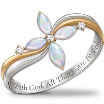 The Trinity Opal And Diamond Ring