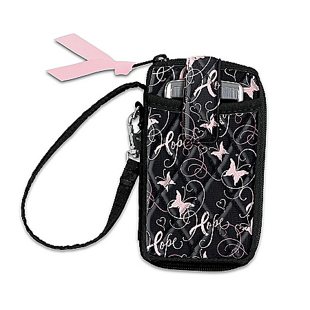 Breast Cancer Support Wristlet: Ribbons Of Hope