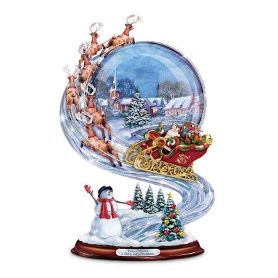 Richard Macneil Santa Sleigh Ride Christmas Sculpture: A Holly Jolly