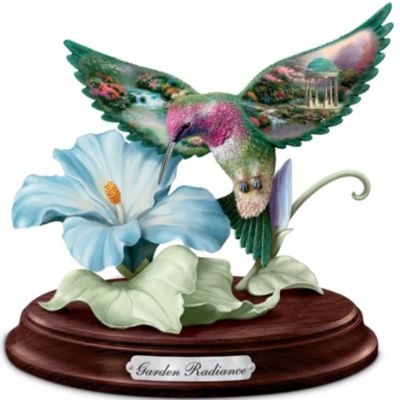 Thomas Kinkade Garden Radiance Hummingbird Sculpture