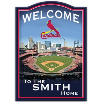 MLB St. Louis Cardinals Personalized Welcome Sign