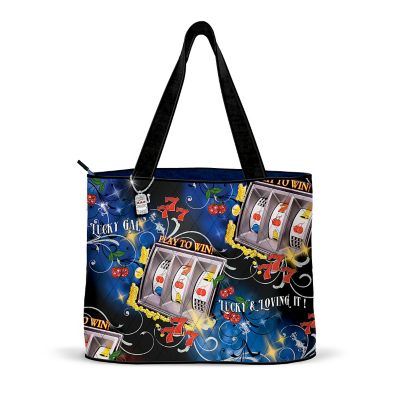 Lucky And Loving It Slot Machine Tote Bag