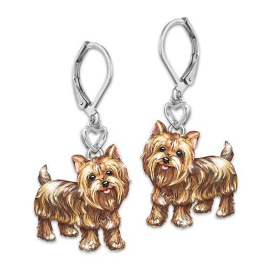 Playful Pups Women's Sculpted Dog Earrings