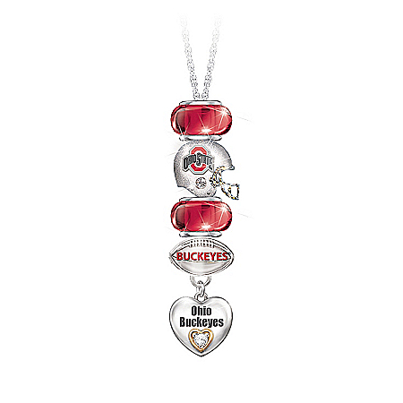 Go Buckeyes! #1 Fan Charm Necklace