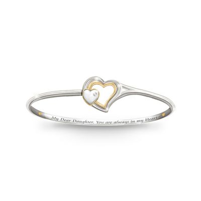 Daughter Diamond Bracelet: Always In My Heart