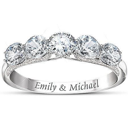 Personalized Diamonesk Ring: Anniversary Ring