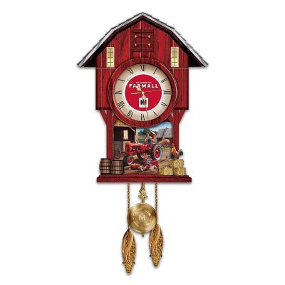 Farmall Times Barn-Shaped Cuckoo Clock