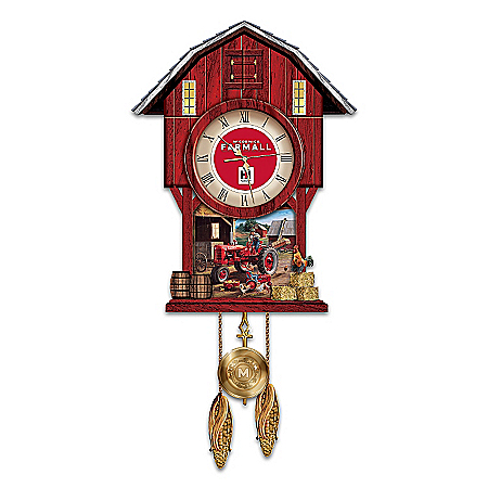Farmall Times Barn-Shaped Cuckoo Clock
